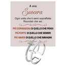 Anello da Donna in Argento Sterling 925 Per mia Suocera - Croce