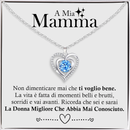 Collana A mia Mamma con Pietra Azzurra - La Donna Migliore.