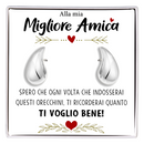 Orecchini a Goccia in Acciaio chirurgico - Alla Migliore Amica