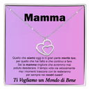 Collana Due Cuori Uniti - Mamma