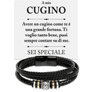 Bracciale Pelle Intrecciata - Cugino