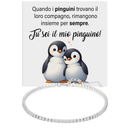 Bracciale Tennis in Argento Sterling 925 - Pinguino