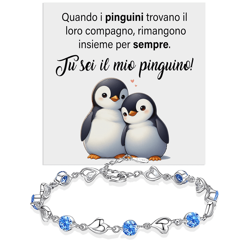 Bracciale Pietre Blu - Pinguino