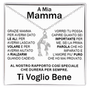 Collana Mamma e Figlia - Ti voglio bene.