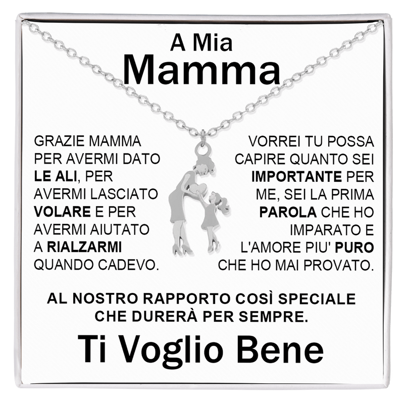 Collana Mamma e Figlia - Ti voglio bene.