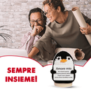 Peluche Crochet Con base in legno - Pinguino Amore mio