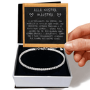 Bracciale Tennis in Argento Sterling 925 - Alla nostra Maestra