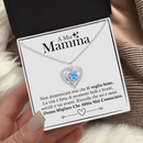 Collana A mia Mamma con Pietra Azzurra - La Donna Migliore.