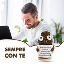 Peluche Crochet Con base in legno- Popo Fortunato