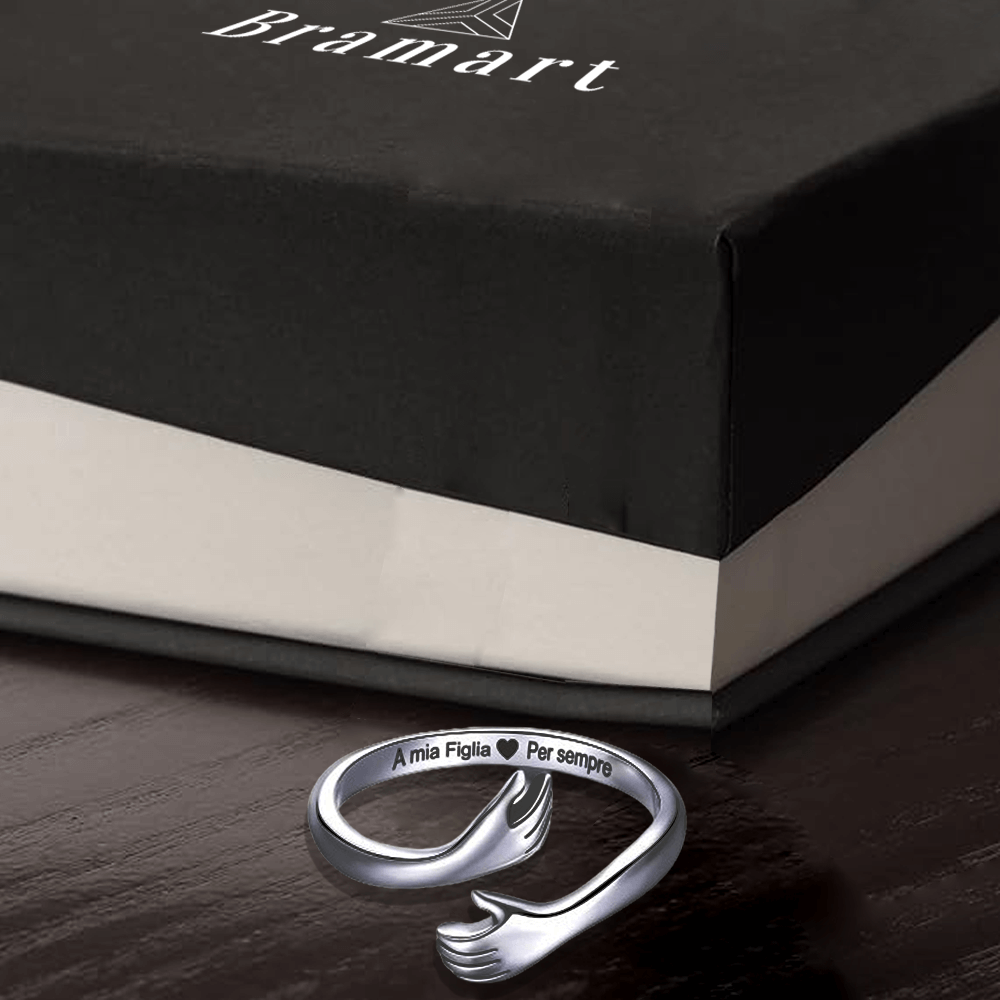 Anello serpente da donna in argento brunito 925 fatto a mano AB16