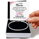 Bracciale Tennis in Argento Sterling 925 - A mia Nuora