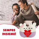 Peluche Crochet con Base in Legno - Topini Inseparabili