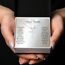 Collana Croce Argento sterling 925 - Alla mia Anima Gemella.