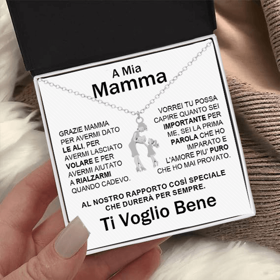 Collana Mamma e Figlia - Ti voglio bene.