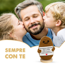 Peluche Crochet con Base in Legno - Patata Fortunata per il tuo Papà