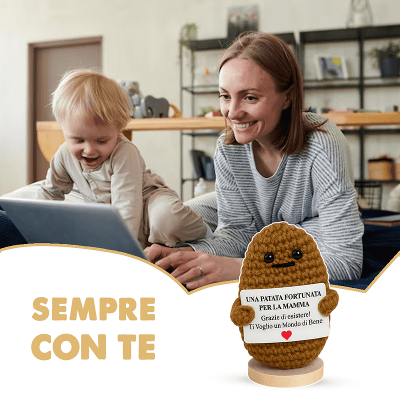 Ape Portafortuna Fatta A Mano In Lana – Pocket Hug Regalo Di Incoraggiamento Per Esami E Lauree