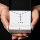 Collana Croce Blu - Fede.