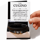 Bracciale Pelle Intrecciata - Cugino