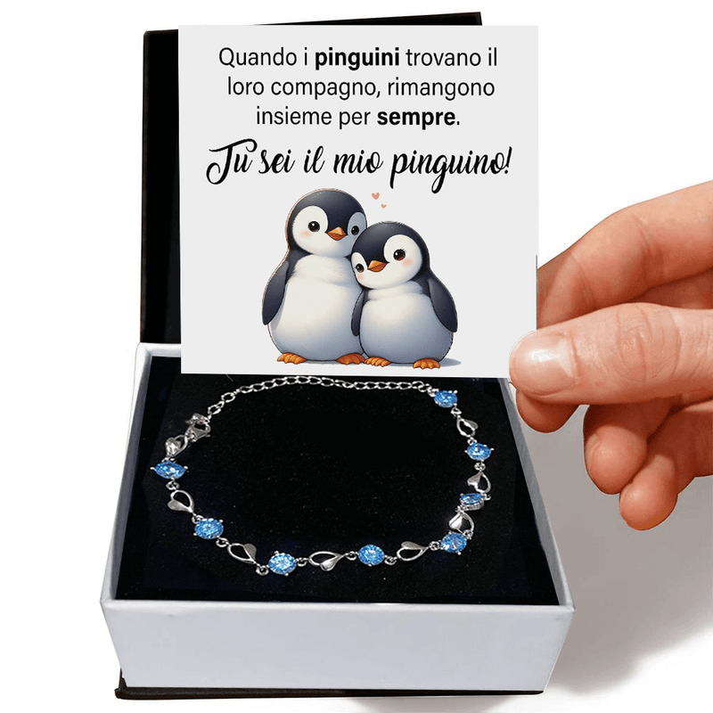 Bracciale Pietre Blu - Pinguino