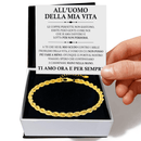 Bracciale Uomo Della Mia Vita - Corda Oro
