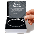 Bracciale Tennis Nero in Argento Sterling 925 - Buona Pensione