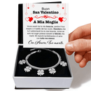 Bracciale Quadrifoglio - A mia Moglie Buon San Valentino
