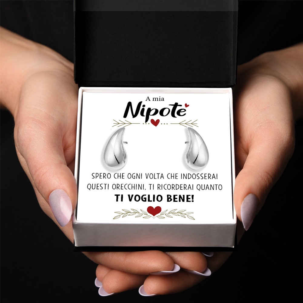 Orecchini A Goccia Fatti A Mano Con Design Floreale Cavo – Leggeri, Finitura Spazzolata, Chiusura A Gancio, Regalo In Sacchetto Scamosciato