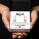 Orecchini a Goccia in Acciaio chirurgico - A mia Nipote