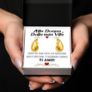 Orecchini a Goccia in Acciaio chirurgico - Alla donna della mia Vita