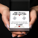 Orecchini Nodo con Pietra in Acciaio chirurgico - Alla donna della mia vita