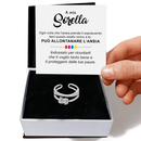 Anello da Donna in Argento Sterling 925 Per mia sorella - Ansia