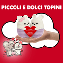 Peluche Crochet con Base in Legno - Topini Inseparabili