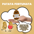 Peluche Crochet con Base in Legno - Patata Fortunata per il tuo Papà