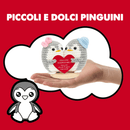 Peluche Crochet con Base in Legno  - Pinguini Inseparabili