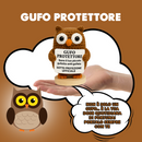 Peluche Crochet Con base in legno - Gufo Protettore
