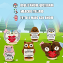 Peluche Crochet Con base in legno - Gufo Protettore