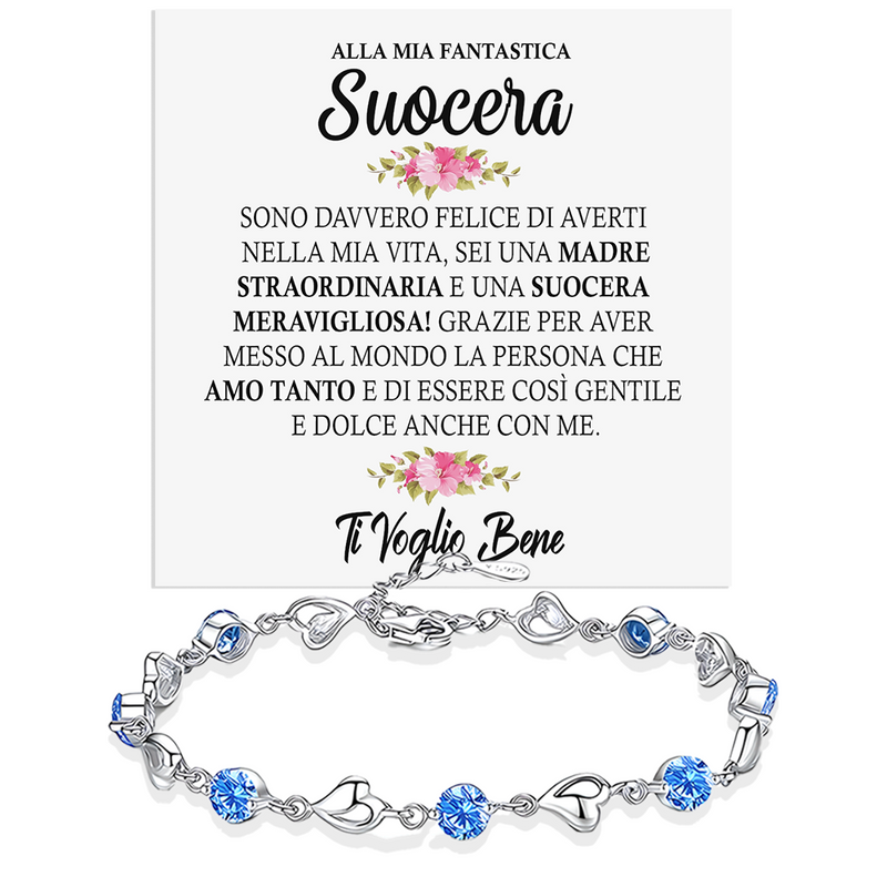 Bracciale Pietre Blu - Alla mia Fantastica Suocera