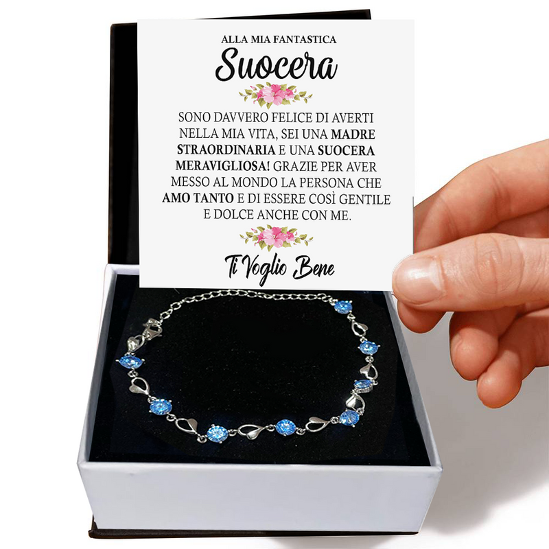 Bracciale Pietre Blu - Alla mia Fantastica Suocera