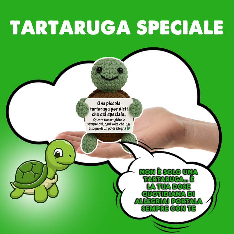 Peluche Crochet - Tartaruga Fortunata