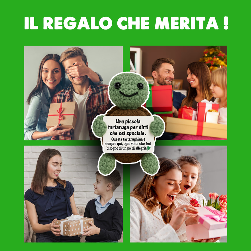 Peluche Crochet - Tartaruga Fortunata