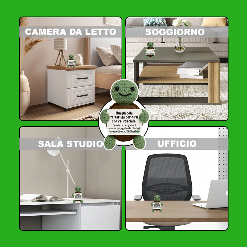 Peluche Crochet - Tartaruga Fortunata