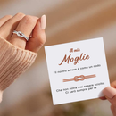 Anello Nodo da Donna in Argento Sterling 925 - A mia Moglie