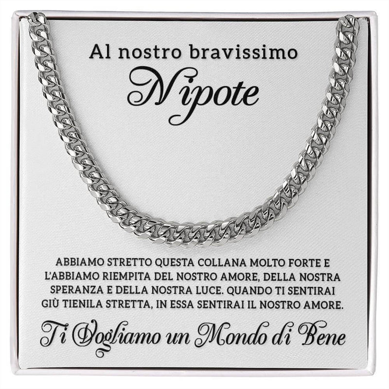 Collana da Uomo - Al Nostro Bravissimo Nipote.