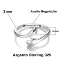 Anello da Donna in Argento Sterling 925 - Sempre Con Te