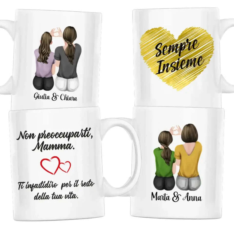 Tazza Personalizzabile - Mamma e Figlia