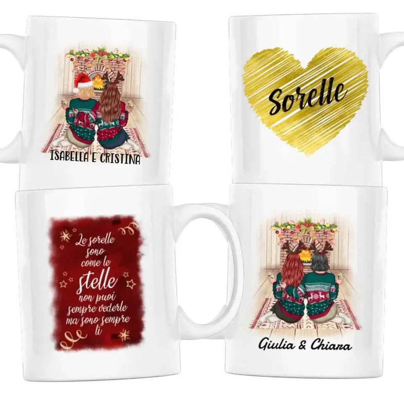 Tazza Personalizzabile - Natale Sorelle