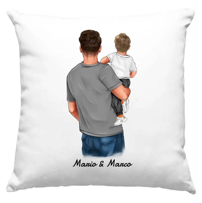Cuscino Personalizzabile - Papà e Figlio