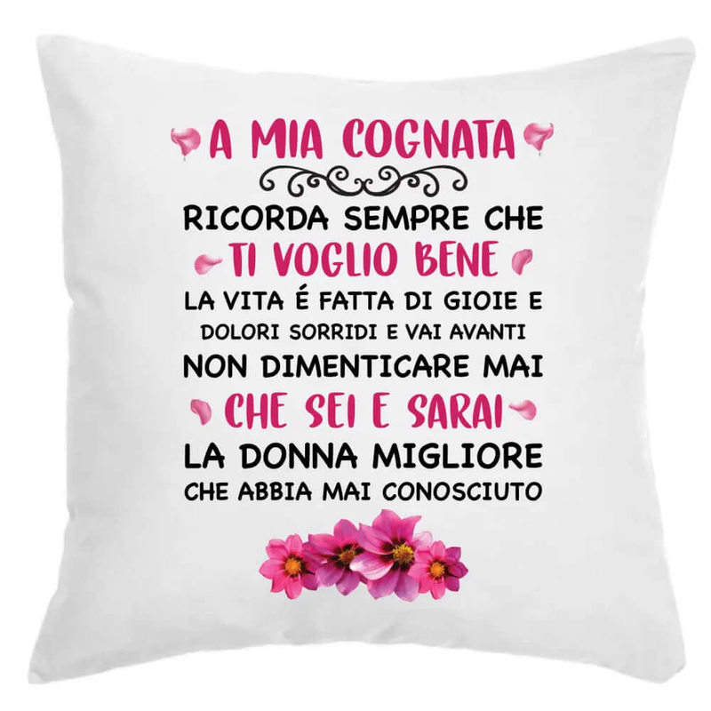 Cuscino A Mia Cognata Ti Voglio Bene Bramart