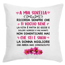 Cuscino A Mia Sorella Ti Voglio Bene Bramart