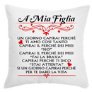 Cuscino A mia Figlia Bramart